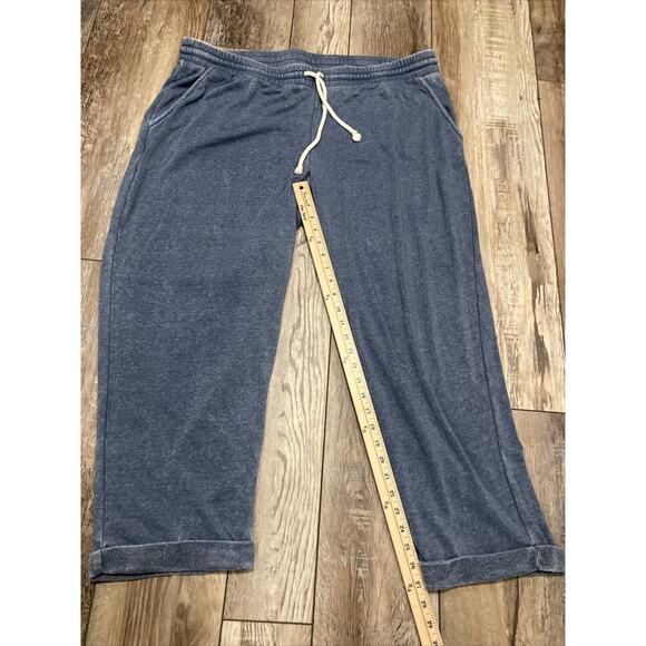 ADYSON PARKER Blue Crop Knit Jogger Pant Plus Size 3X - Picture 5 of 8